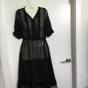 La Babite  Black Lace Dress Size 10, $30